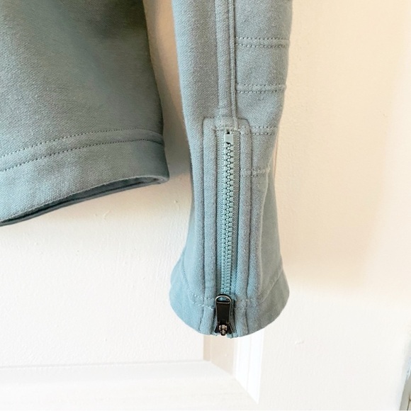 ATHLETA Moto Full Zip Sweatshirt Fleece Lined Athletic - Picture 13 of 15